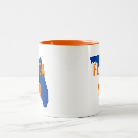 Florida Man Gator Blue Two-Tone Coffee Mok (Center)