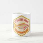 Florida Man Geelstaart Snapper Badge Mok (Center)