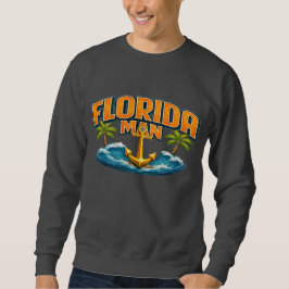 Florida Man | Grafische Print Nautilus Anker Stran Trui