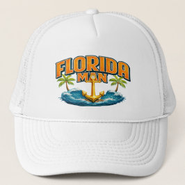 Florida Man | Graphic Print Nautical Anchor Beach Trucker Pet