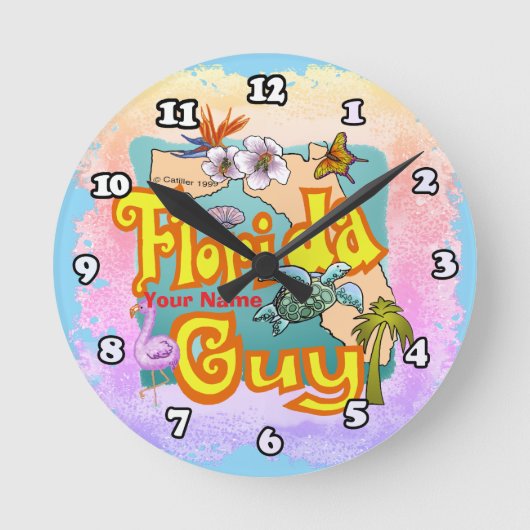 Florida-man  ronde klok (Voorkant)