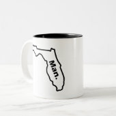 Florida Man Tweekleurige Koffiemok (Voorkant links)