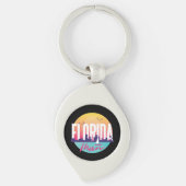 Florida Man Vintage Lettering Sleutelhanger (Voorkant)