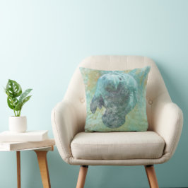Florida Manatee Art Kussen