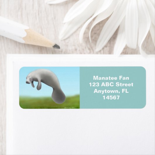 Florida Manatee  Etiket (Insitu)