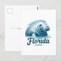 Florida, Manatee, Postcrossing Briefkaart