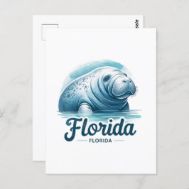 Florida, Manatee, Postcrossing Briefkaart