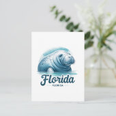 Florida, Manatee, Postcrossing Briefkaart (Staand voorkant)