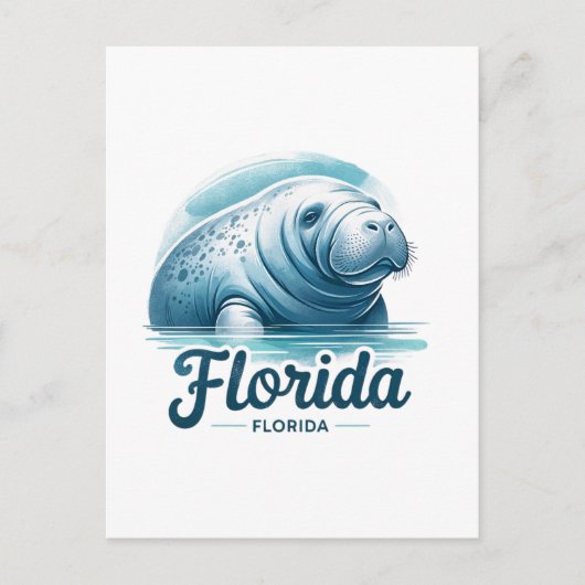 Florida, Manatee, Postcrossing Briefkaart (Voorkant)