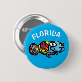 Florida Manatee Ronde Button 5,7 Cm (Voorkant /achterkant)
