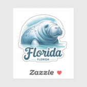 Florida, Manatee, Sticker (Vel)