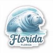Florida, Manatee, Sticker (Voorkant)