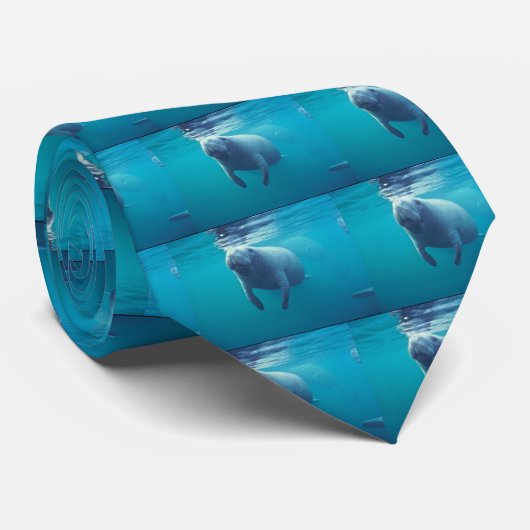 Florida Manatee Stropdas (Opgerold)