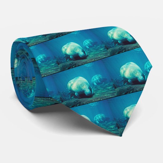 Florida Manatee Stropdas (Opgerold)