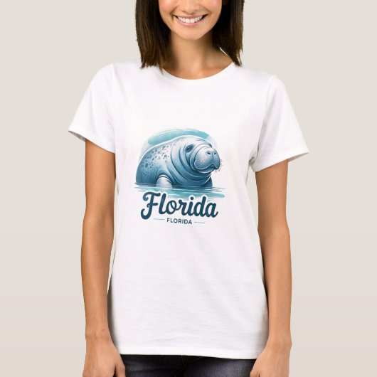 Florida, Manatee, T-shirt (Voorkant)