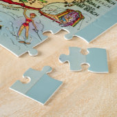 Florida Map 11x14 BIG Stukstukken Jigzaag Puzzle Legpuzzel (Zijkant)