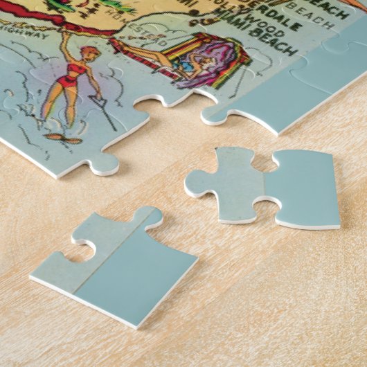 Florida Map 11x14 Legpuzzel (Zijkant)