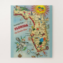 Florida Map 16x20 BIG stuk Legpuzzel