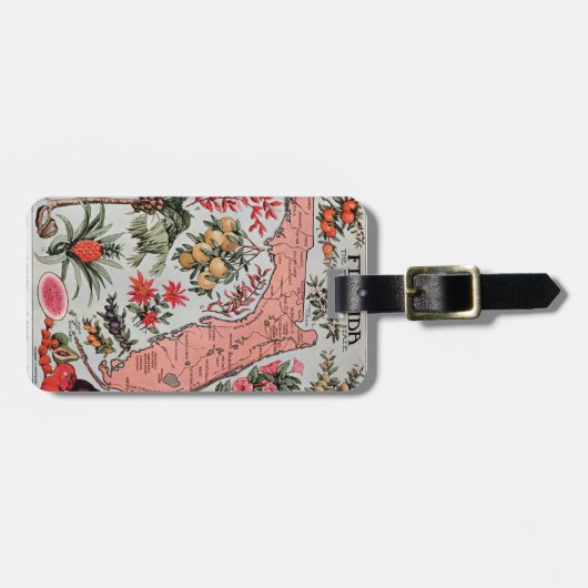  Florida Map Bagagelabel (Voorkant horizontaal)