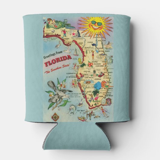 Florida Map Blikjeskoeler (Achterkant)