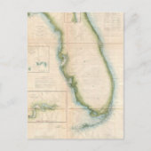  Florida Map Briefkaart (Voorkant)