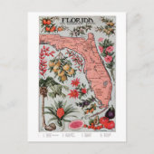  Florida Map Briefkaart (Voorkant)