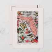  Florida Map Briefkaart (Voorkant / Achterkant)