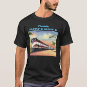 Florida Map Coordinates Style T-shirt (Voorkant)
