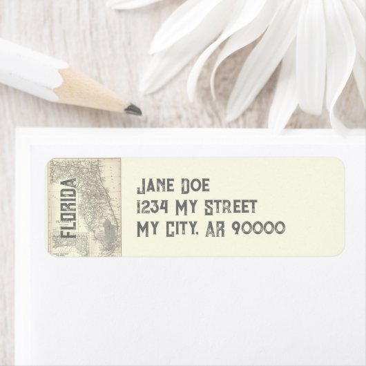  Florida Map Etiket (Insitu)