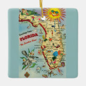 Florida Map Keramisch Ornament (Voorkant)