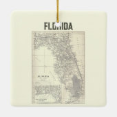  Florida Map Keramisch Ornament (Achterkant)
