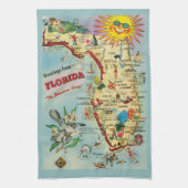 Florida Map Kitchen Towels Theedoek (Verticaal)