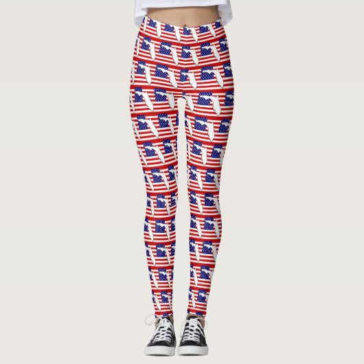 FLORIDA MAP LEGGINGS (Voorkant)