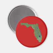 Florida Map Magnet (Voorkant / Achterkant)