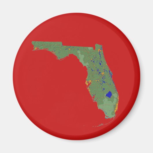 Florida Map Magnet (Voorkant)