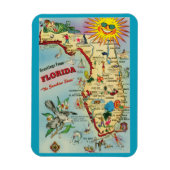 Florida Map Magnet Magneet (Verticaal)