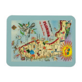 Florida Map Magnet Magneet (Horizontaal)