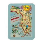 Florida Map Magnet Magneet (Verticaal)