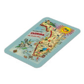 Florida Map Magnet Magneet (Linkerzijde)