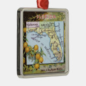 Florida Map Metalen Ornament (Rechts)