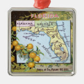  Florida Map Metalen Ornament (Voorkant)