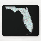 Florida Map Mousepad Muismat (Voorkant)
