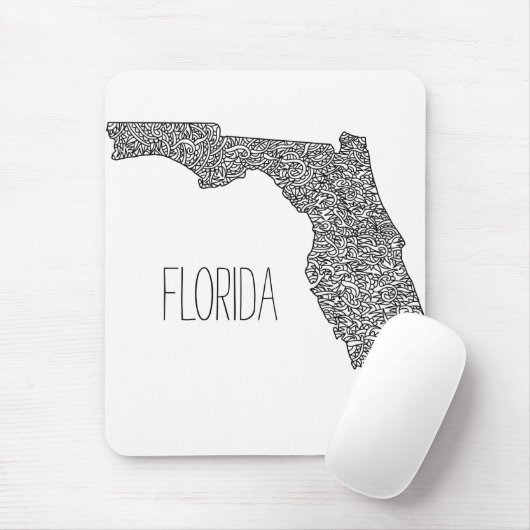 Florida Map Muismat (Met muis)