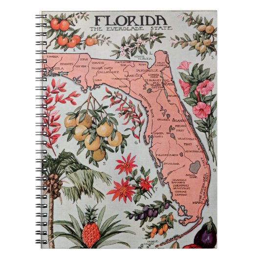 Florida Map Notitieboek (Voorkant)