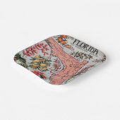  Florida Map Papieren Bordje (Gebogen)
