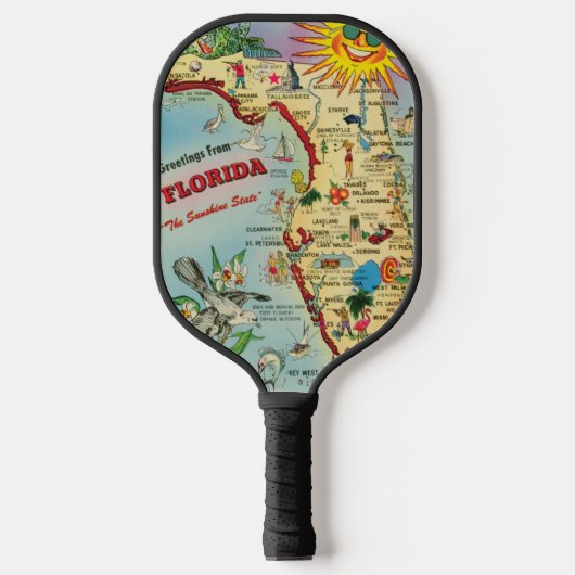 Florida Map Pickleball Paddle (Voorkant)
