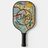 Florida Map Pickleball Paddle (Achterkant)