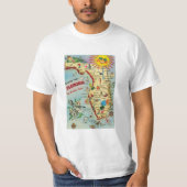 Florida Map T Shirt (Voorkant)
