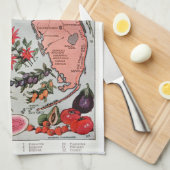  Florida Map Theedoek (Quarter Fold)