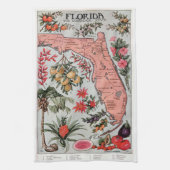  Florida Map Theedoek (Verticaal)